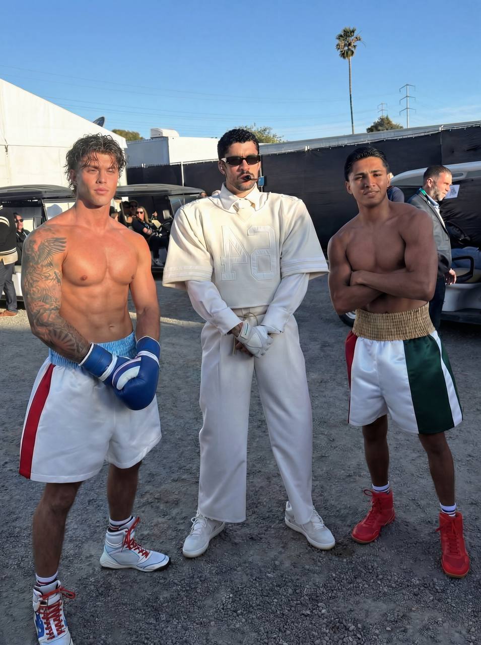 Bad Bunny boxing